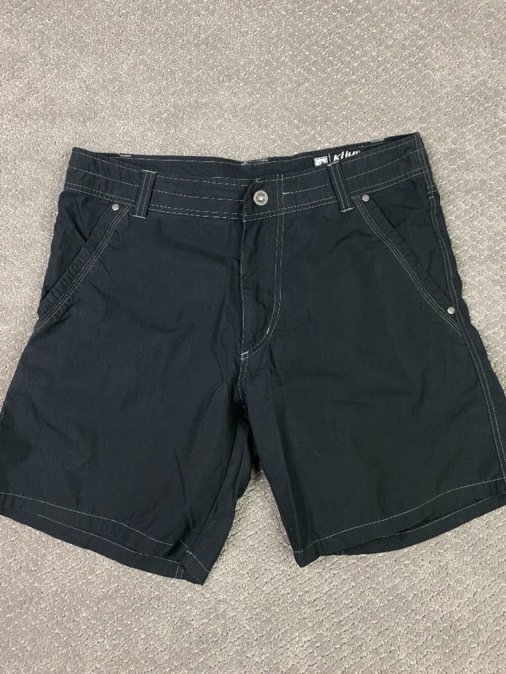 Kuhl Shorts Mens 34 Black Hiking Outdoor Hybrid 8"